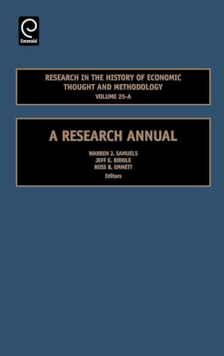 Research in the History of Economic Thought and Methodology
