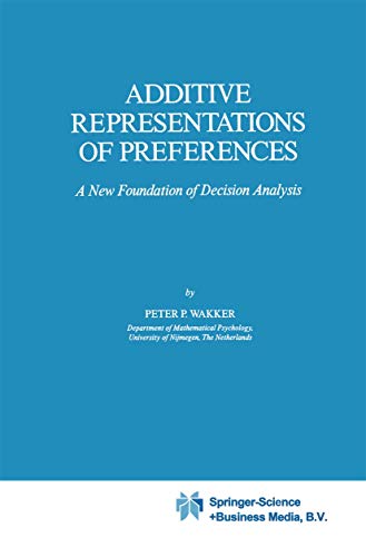 Additive Representations of Preferences