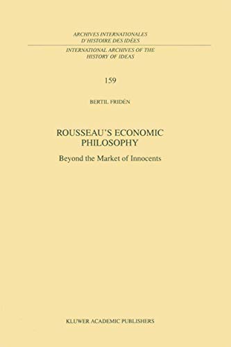 Rousseau S Economic Philosophy