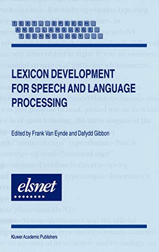 Lexicon Development for Speech and Language Processing