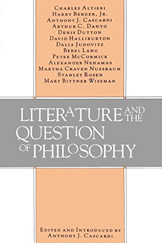 Literature and the Question of Philosophy