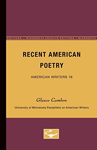 Recent American Poetry - American Writers 16