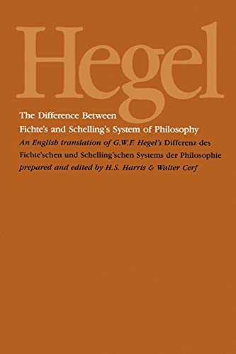 The Difference Between Fichte's and Schelling's System of Philosophy