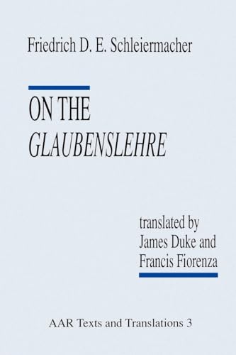 On the Glaubenslehre