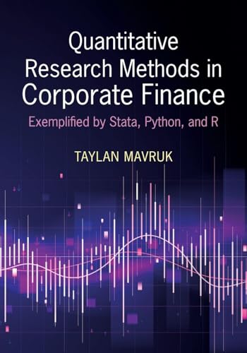 Quantitative Research Methods in Corporate Finance