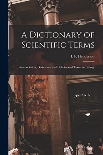 A Dictionary of Scientific Terms