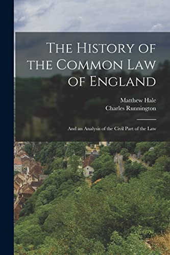 The History of the Common Law of England