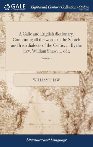 A Galic and English Dictionary