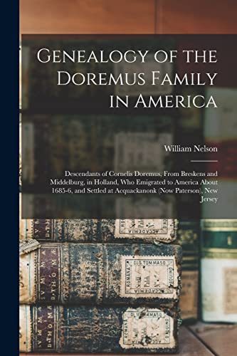 Genealogy of the Doremus Family in America