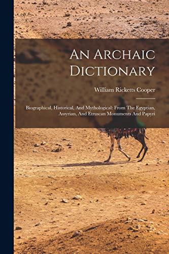 An Archaic Dictionary