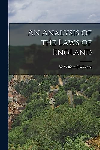 An Analysis of the Laws of England