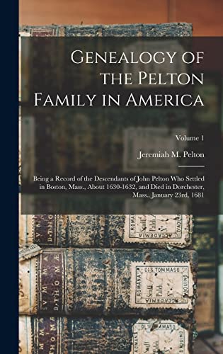 Genealogy of the Pelton Family in America