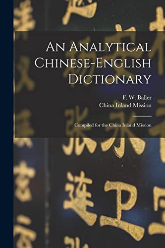An Analytical Chinese-English Dictionary