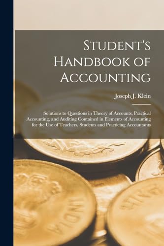 Student's Handbook of Accounting