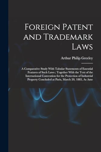 Foreign Patent and Trademark Laws