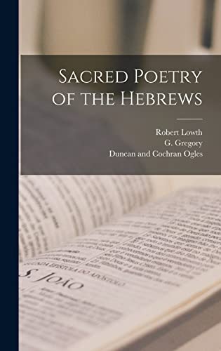 Sacred Poetry of the Hebrews