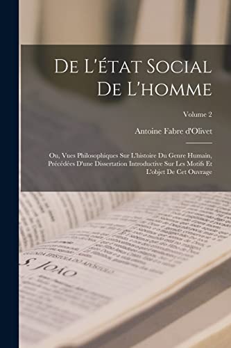 De L'état Social De L'homme