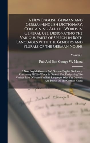 A New English-German and German-English Dictionary
