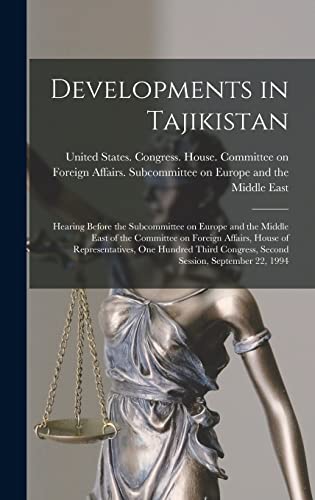 Developments in Tajikistan