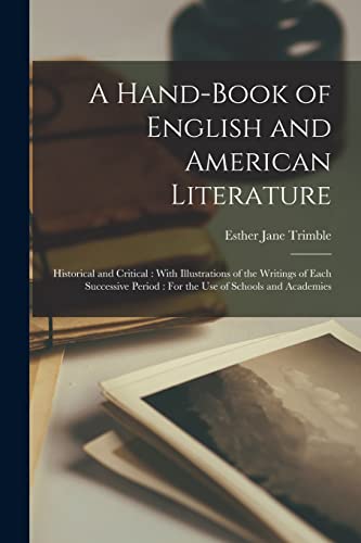 A Hand-Book of English and American Literature