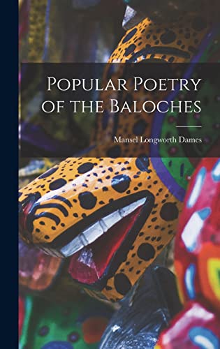 Popular Poetry of the Baloches
