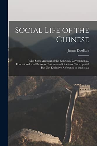 Social Life of the Chinese