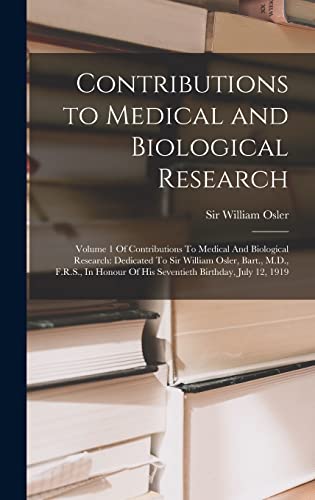 Contributions to Medical and Biological Research