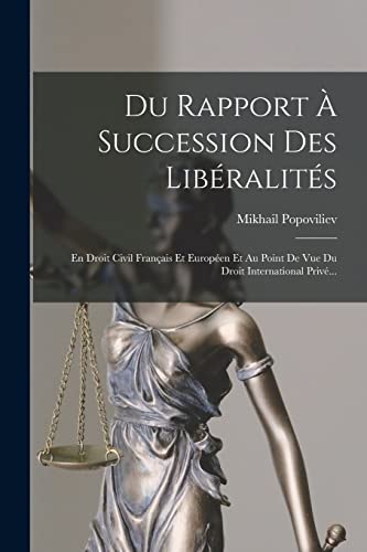 Du Rapport À Succession Des Libéralités