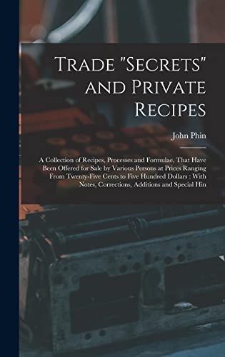 Trade 'secrets' and Private Recipes