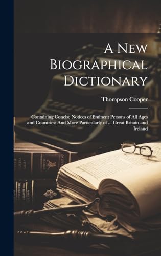 A New Biographical Dictionary