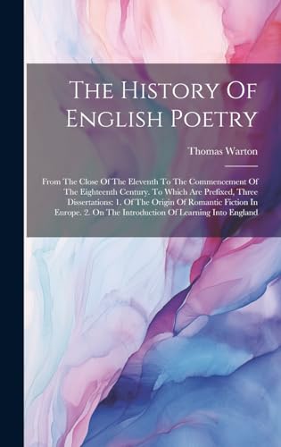 The History Of English Poetry