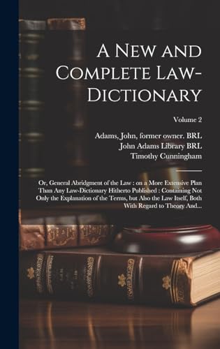 A New and Complete Law-dictionary