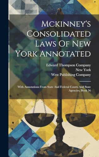 Mckinney's Consolidated Laws Of New York Annotated