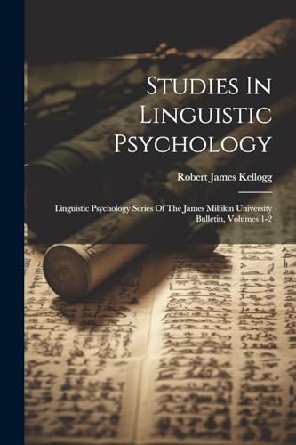 Studies In Linguistic Psychology