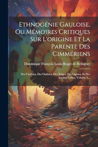 Ethnogénie Gauloise, Ou Mémoires Critiques Sur L'origine Et La Parente Des Cimmériens
