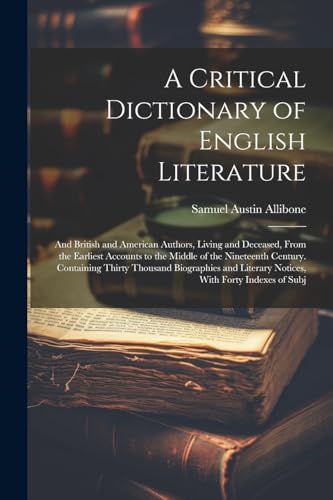 A Critical Dictionary of English Literature
