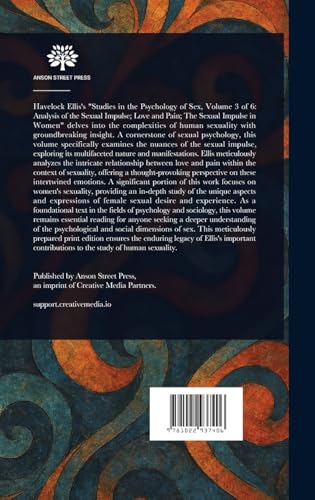 Studies in the Psychology of Sex, Volume 3