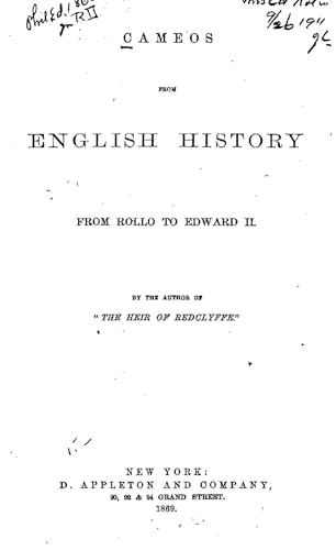 Cameos From English History