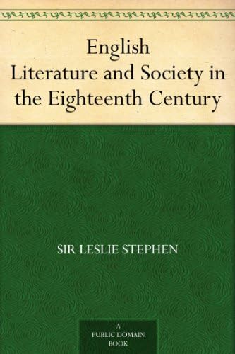 English Literature and Society in the Eighteenth Century