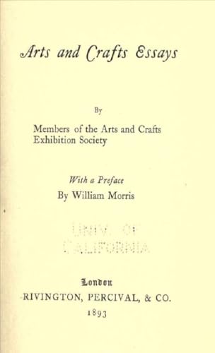 Arts and Crafts Essays