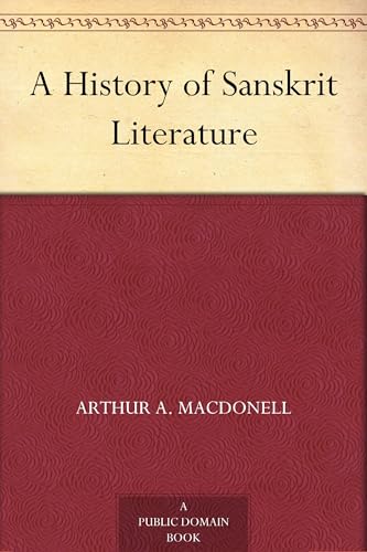 A History of Sanskrit Literature