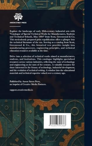 Catalogue of Special Technical Works for Manufacturers, Students, and Technical Schools