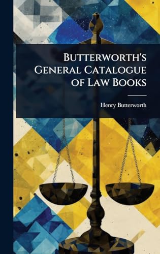 Butterworth's General Catalogue of Law Books