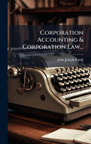 Corporation Accounting & Corporation Law...