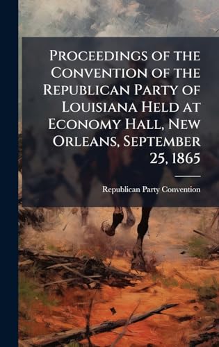 Proceedings of the Convention of the Republican Party of Louisiana Held at Economy Hall, New Orleans, September 25, 1865