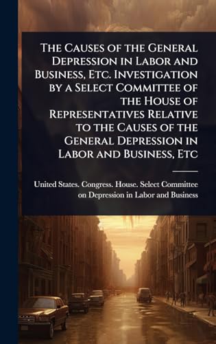 The Causes of the General Depression in Labor and Business, Etc. Investigation by a Select Committee of the House of Representatives Relative to the Causes of the General Depression in Labor and Business, Etc
