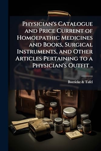 Physician's Catalogue and Price Current of Homoepathic Medicines and Books, Surgical Instruments, and Other Articles Pertaining to a Physician's Outfit ..