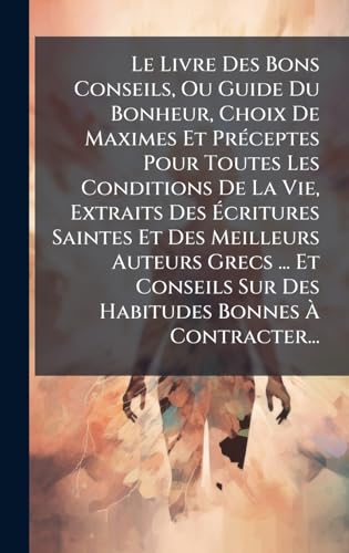 Le Livre Des Bons Conseils, Ou Guide Du Bonheur, Choix De Maximes Et PrÃ©ceptes Pour Toutes Les Conditions De La Vie, Extraits Des Ãcritures Saintes Et Des Meilleurs Auteurs Grecs ... Et Conseils Sur Des Habitudes Bonnes Ã Contracter...