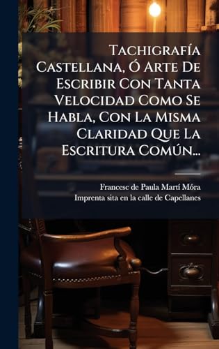 TachigrafÃ­a Castellana, Ã Arte De Escribir Con Tanta Velocidad Como Se Habla, Con La Misma Claridad Que La Escritura ComÃºn...