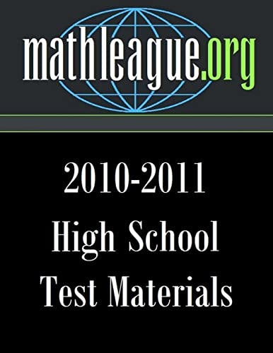 High School Test Materials 2010-2011